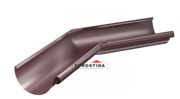 Кут ринви внутрішній 90° (Forostina) в кольорі RAL 3005 (Гнила вишня)