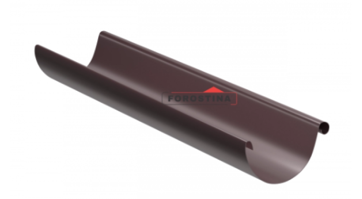 Ринва 4 м (Forostina) 128 мм в кольорі RAL 3005 (Гнила вишня)