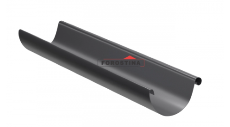 Ринва 4 м (Forostina) 128 мм в кольорі RAL 7016 (Світлий графіт)