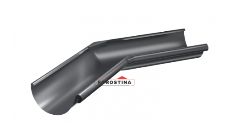 Кут ринви внутрішній 90° (Forostina) в кольорі RAL 7024 (Графітовий)