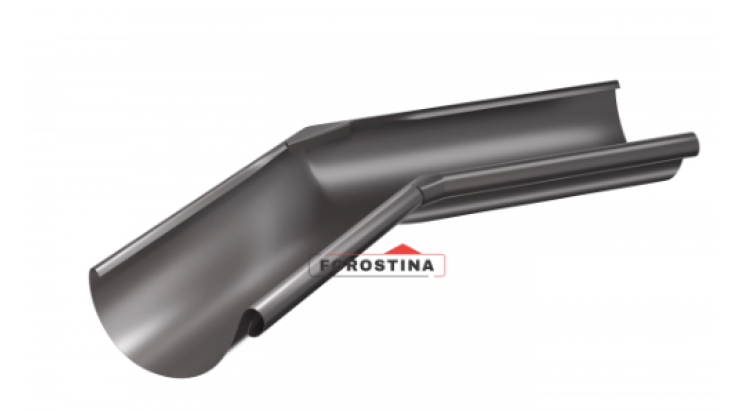 Кут ринви внутрішній 90° (Forostina) в кольорі RAL 8019 (Темно-коричневий)